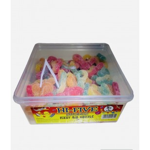 Hi Five Jelly Sweets Fizzy Big Nozzle100% Halal Full Tub 120 Pcs